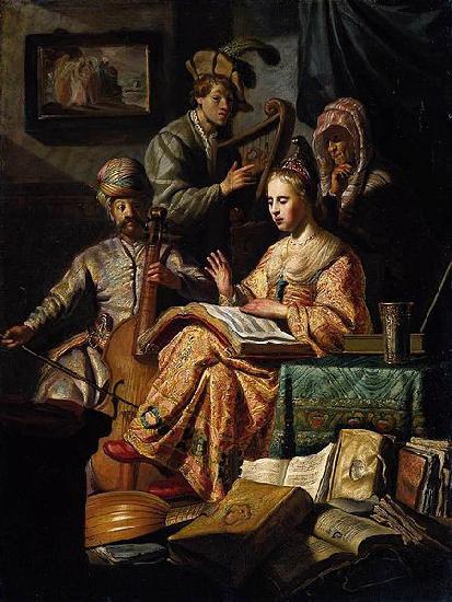 REMBRANDT Harmenszoon van Rijn The Music Party